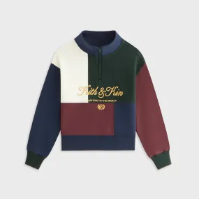 Kith Kids Patchwork Hunter Quarter Zip - Stadium gemstone accents City Casual