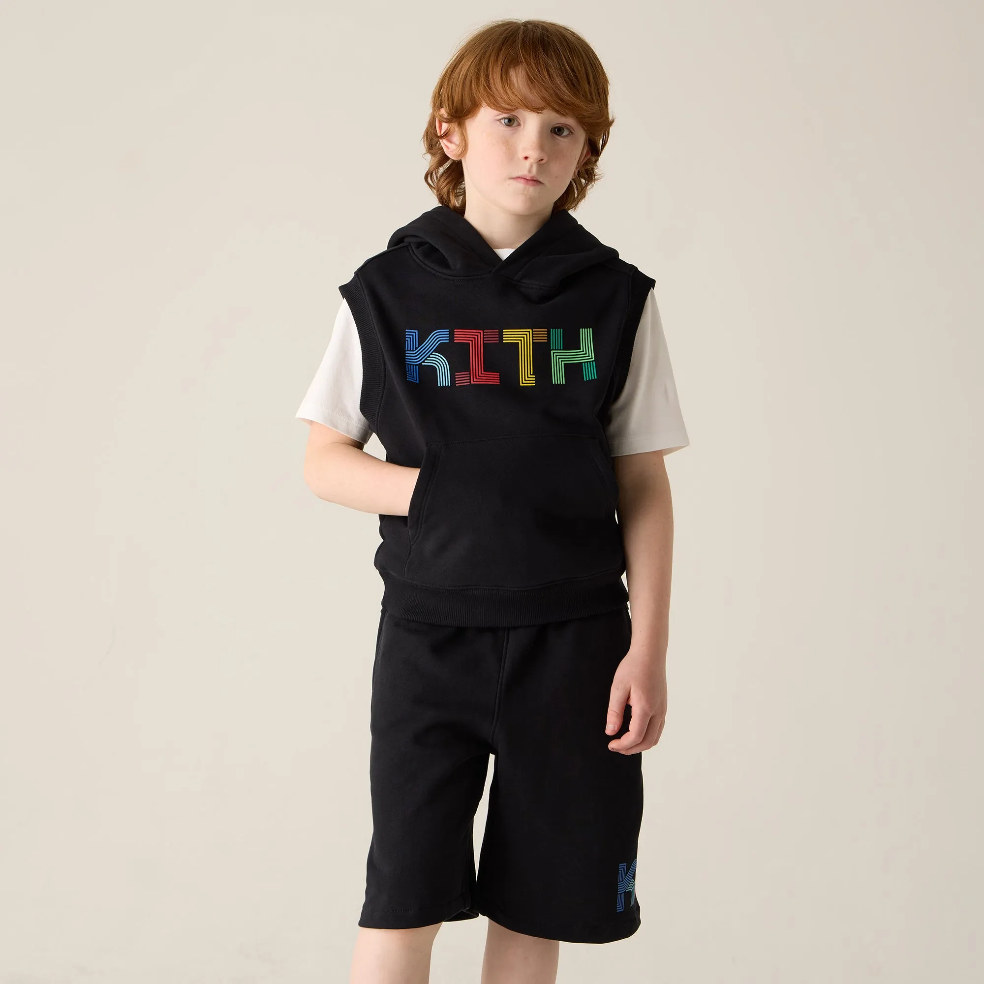 Kith Kids Pathways Sleeveless Hoodie - Black product designer prestige