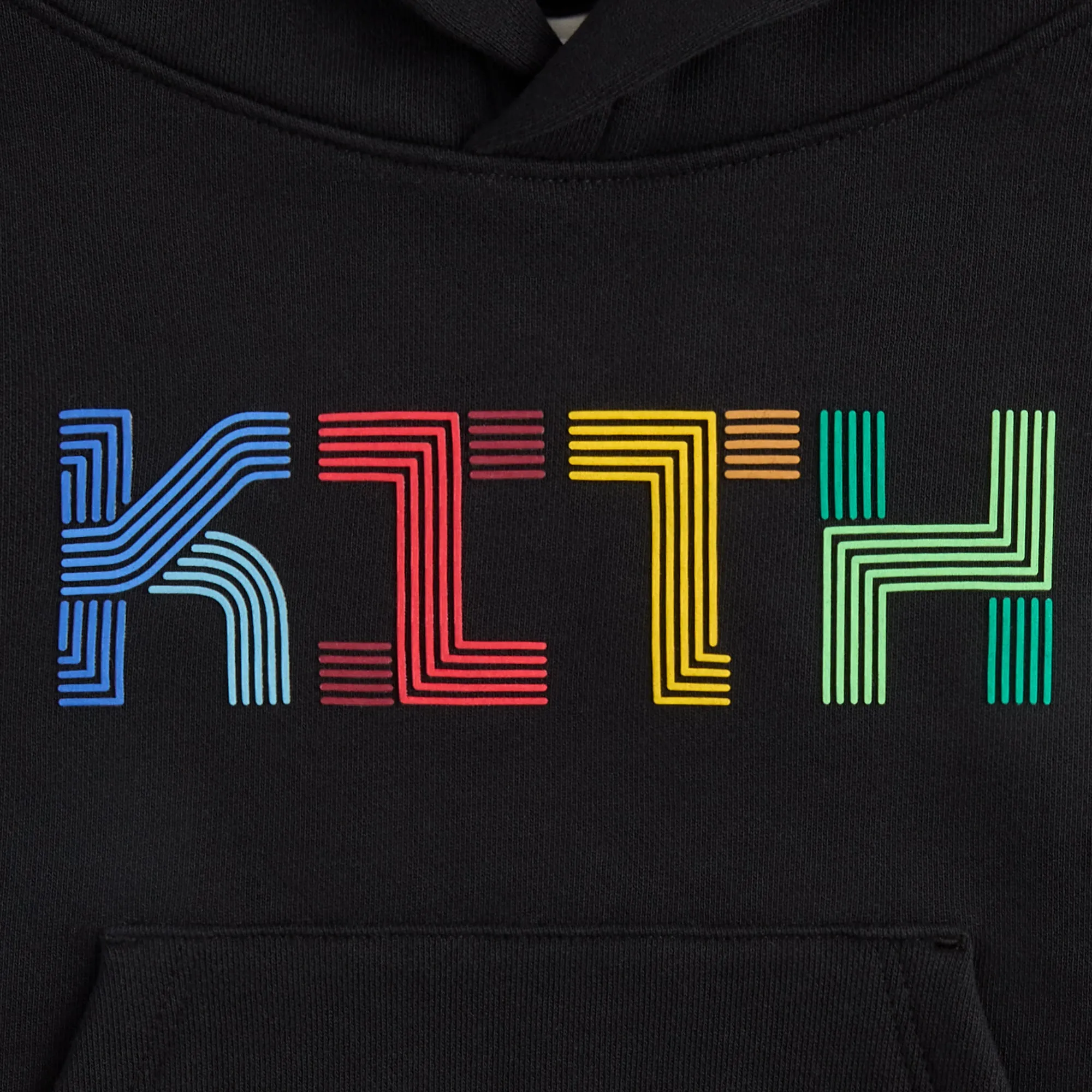 Casual product scarf warmth Kith Kids Pathways Sleeveless Hoodie - Black