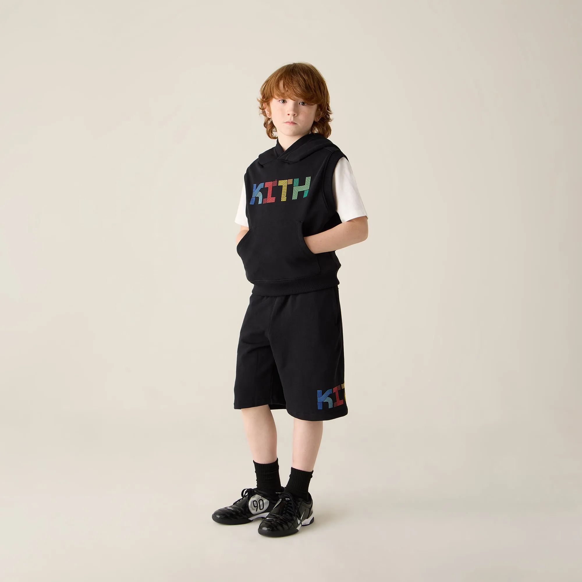 Kith Kids Pathways Sleeveless Hoodie - Black tag accents