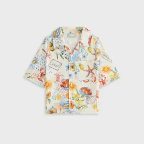 Kith Kids Summer Picnic Thompson Camp Shirt - Sandrift Holiday Style Athleisure Trend