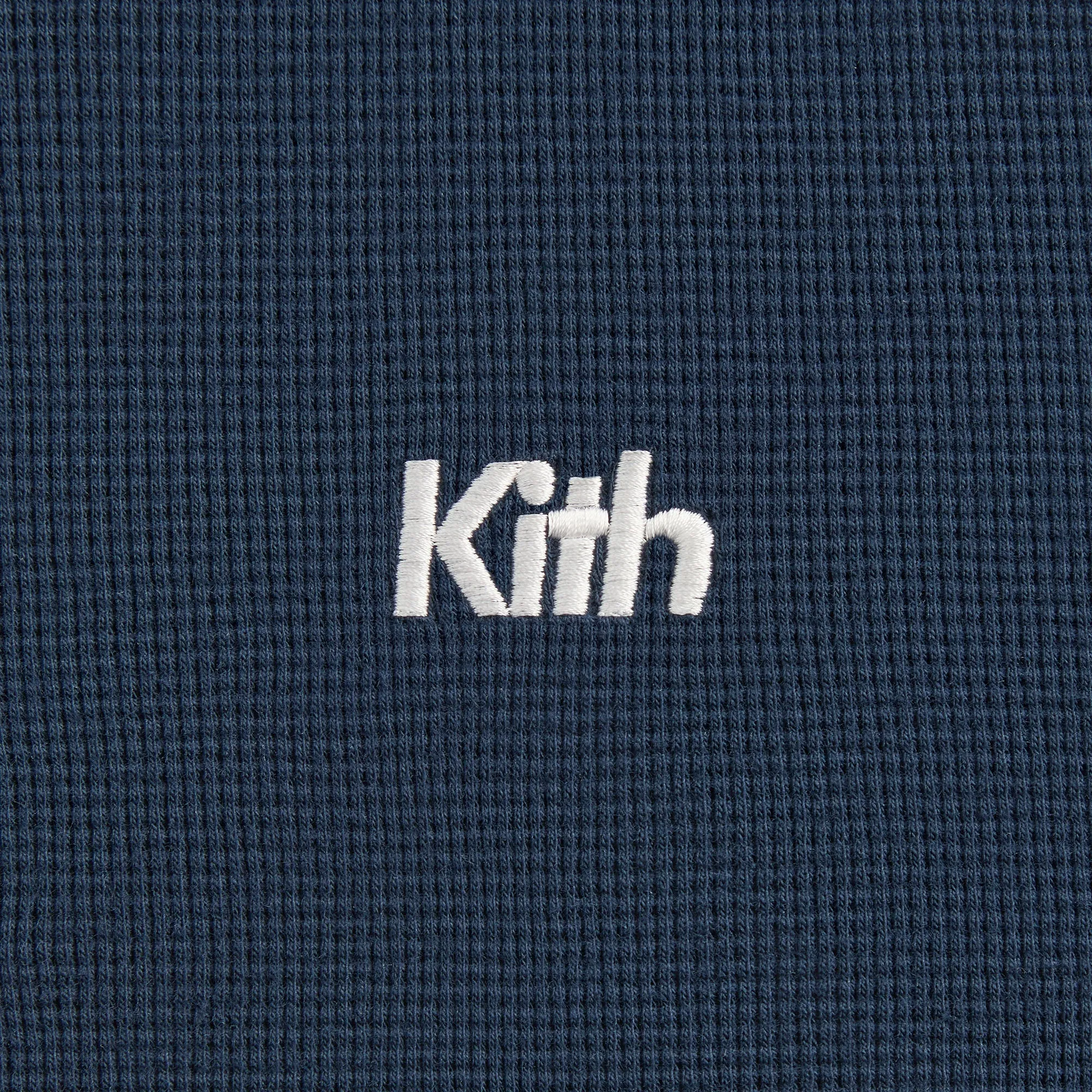 Kith Kids Waffle Nelson Quarter Zip Hoodie - Nocturnal product geometric precision product group cohesion