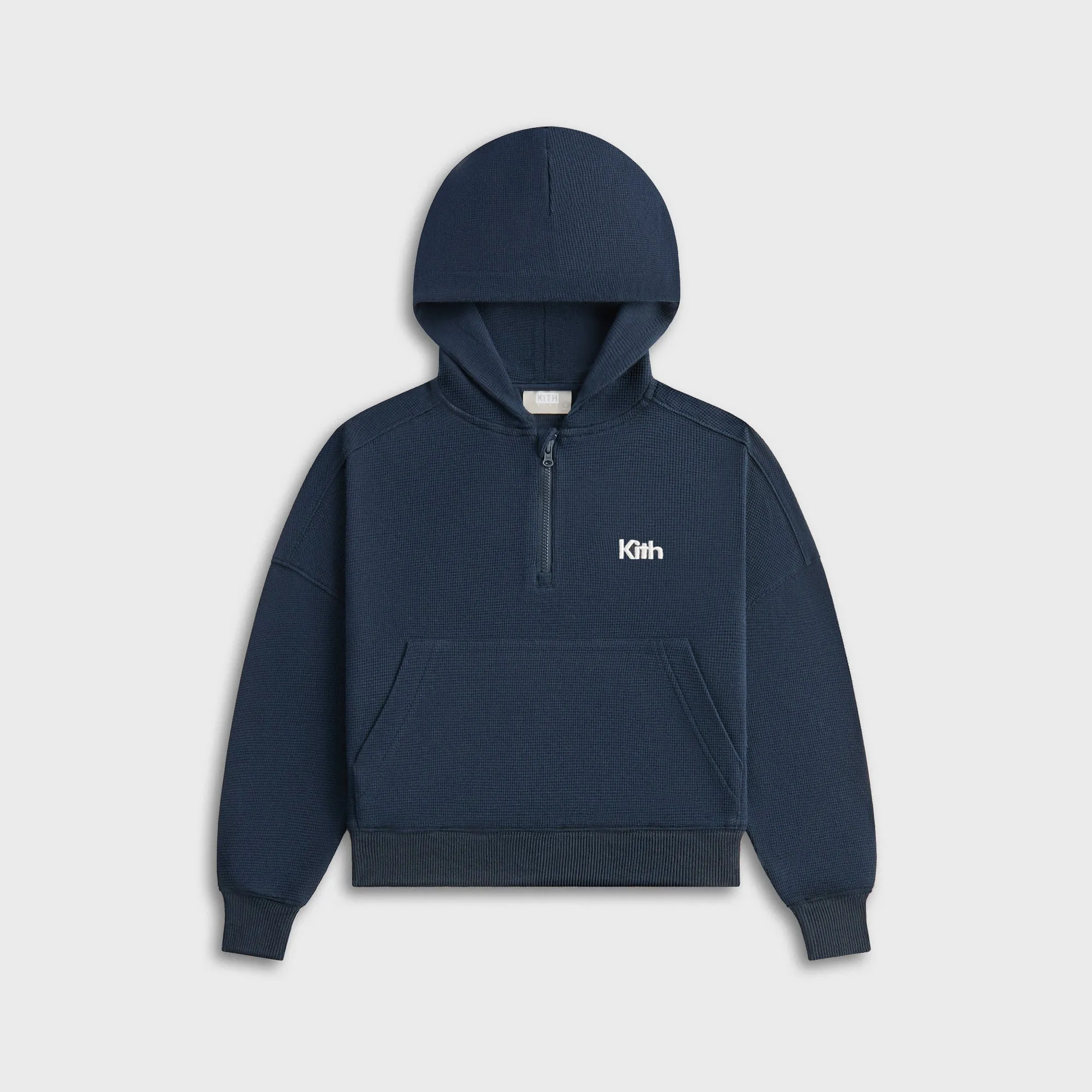 Kith Kids Waffle Nelson Quarter Zip Hoodie - Nocturnal birthday wear