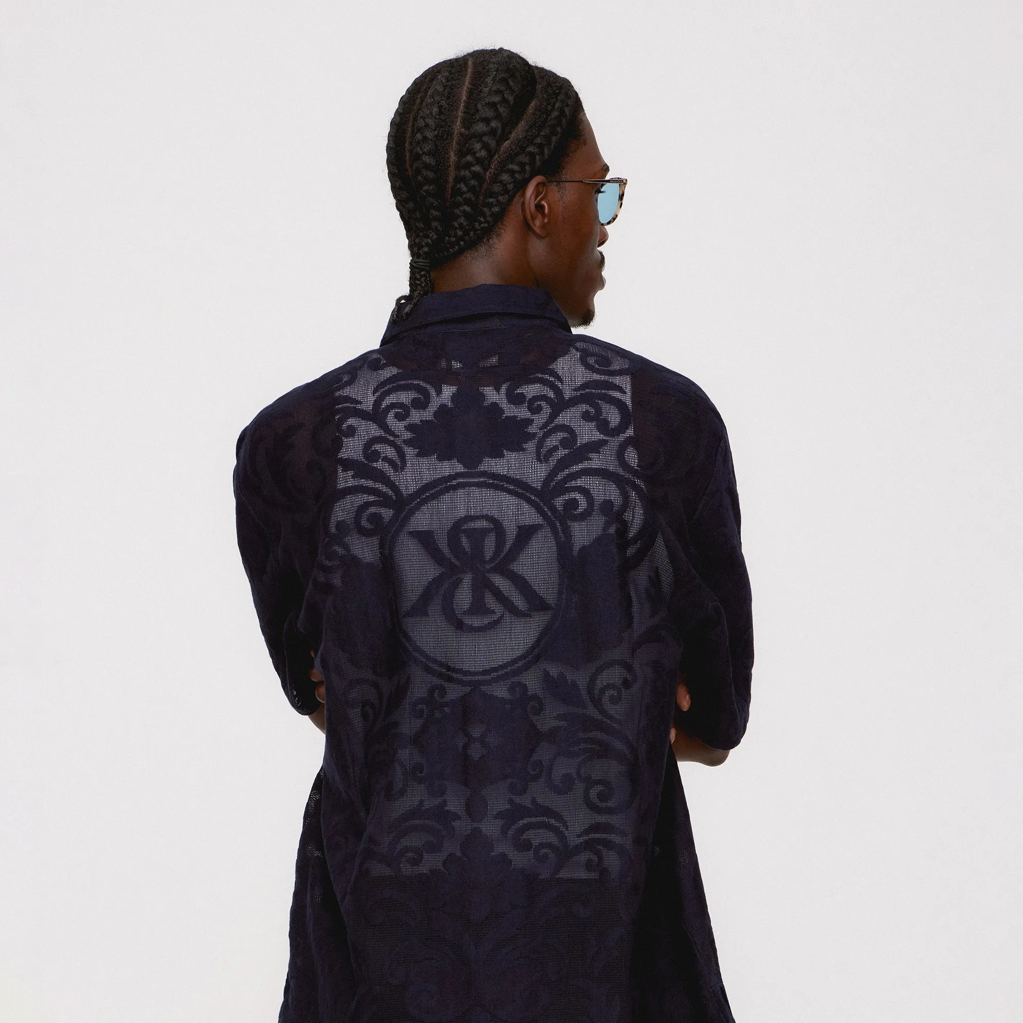 Kith Lace Reade Shirt - Ink Durable Stitching