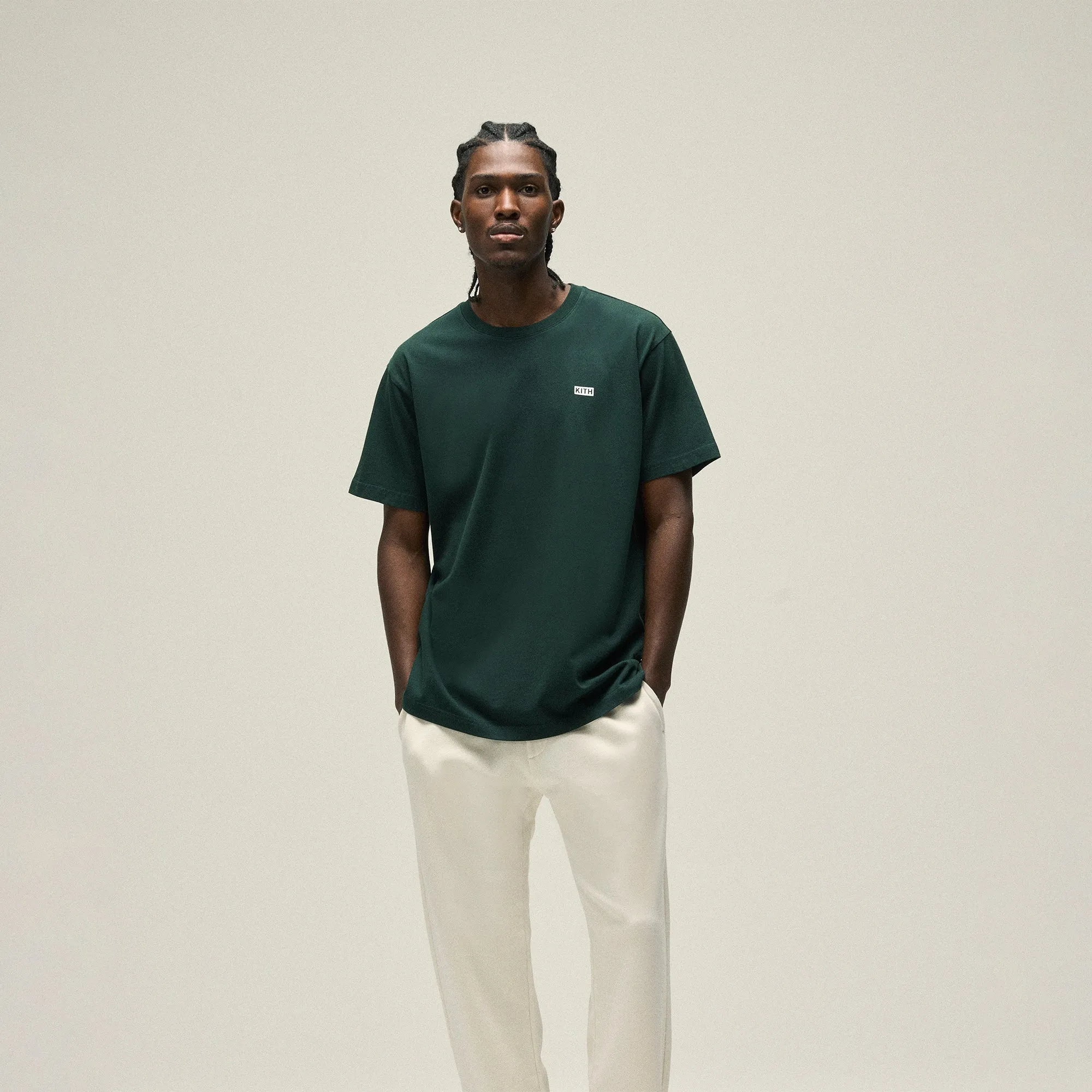 V neck elegance Modern Simplicity Kith LAX Tee - Stadium