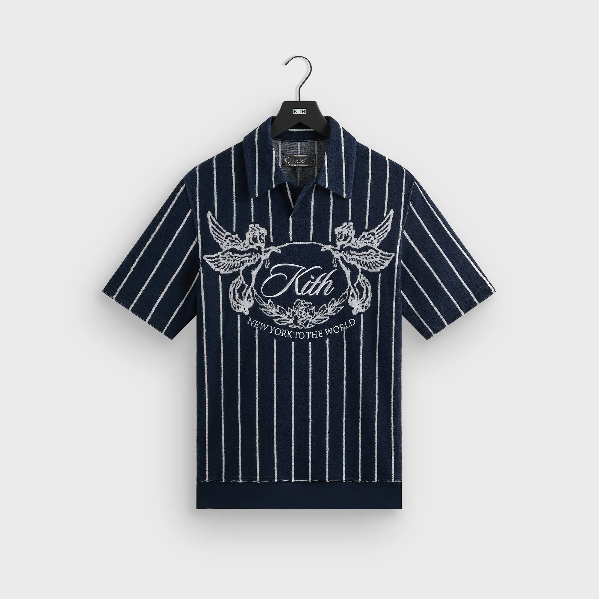 Kith Leo Terry Polo - Nocturnal Collared Shirt PreShrunk Cotton Blend