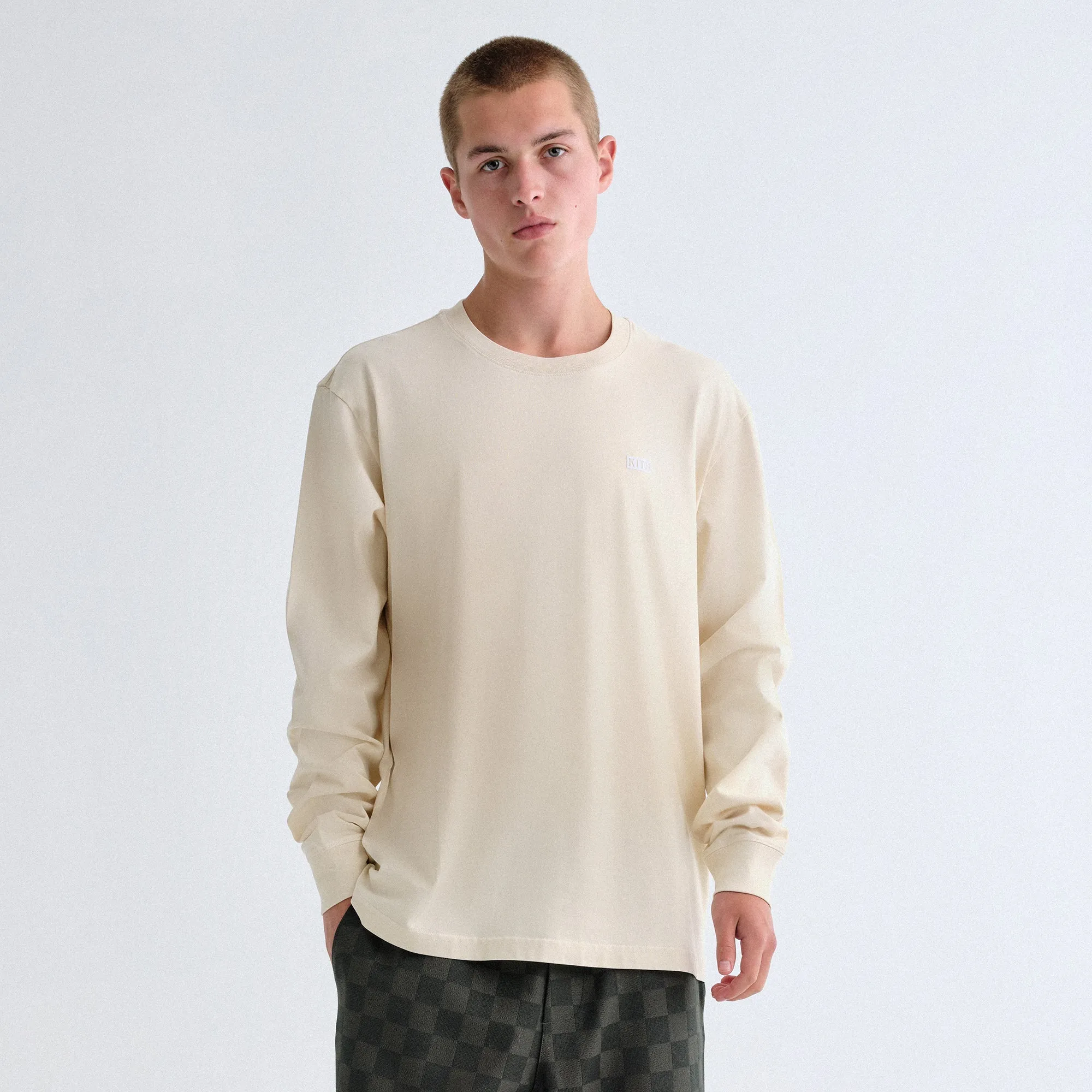 Stylish Layer Look Animal Print Kith Long Sleeve LAX Tee - Sediment