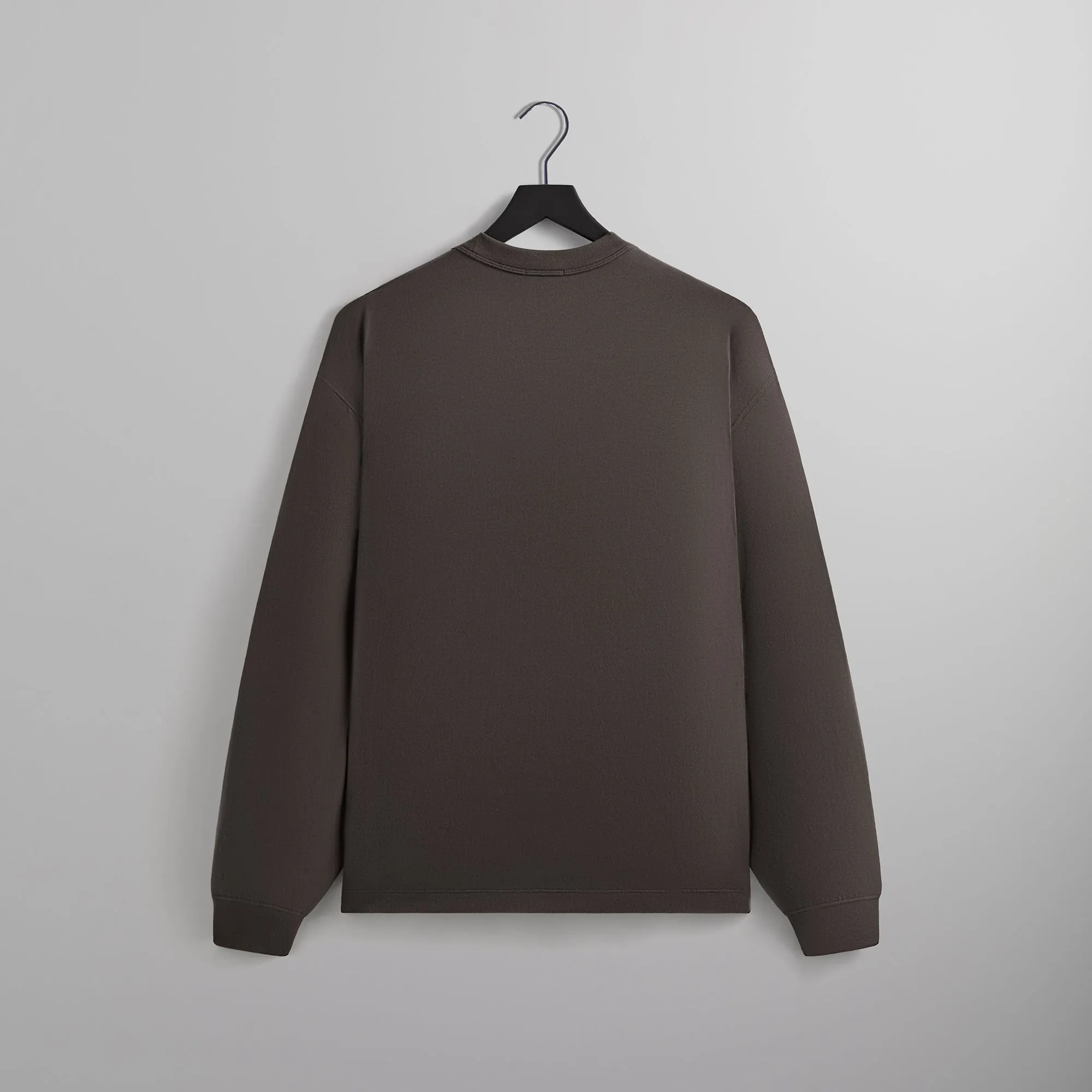 Kith Long Sleeve Leonard Pocket Tee - Somber Perfectly Fit Cozy Look Wear