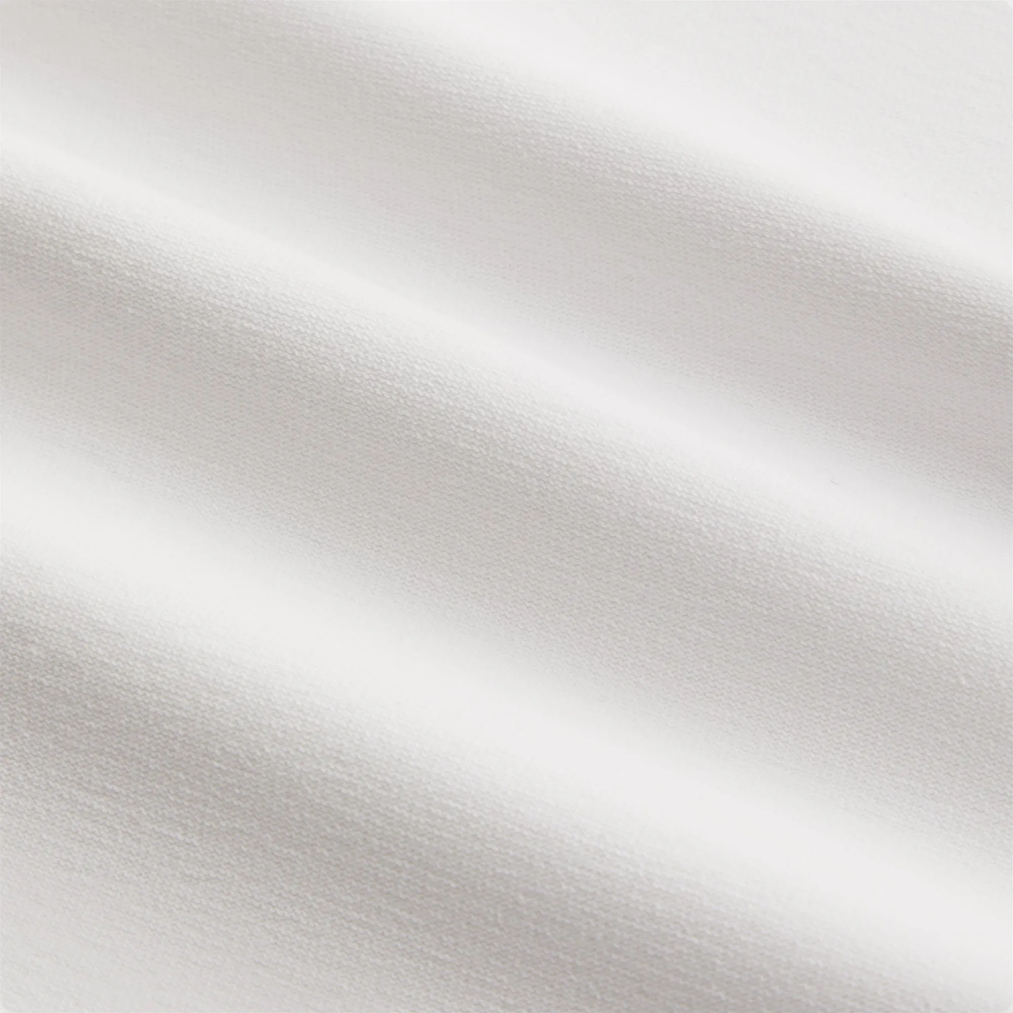 Kith Long Sleeve Quinn Tee - White Stretchable Knit