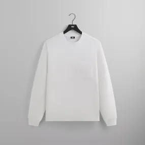 Stretchable Armholes Stylish and Cozy Kith Long Sleeve Quinn Tee - White