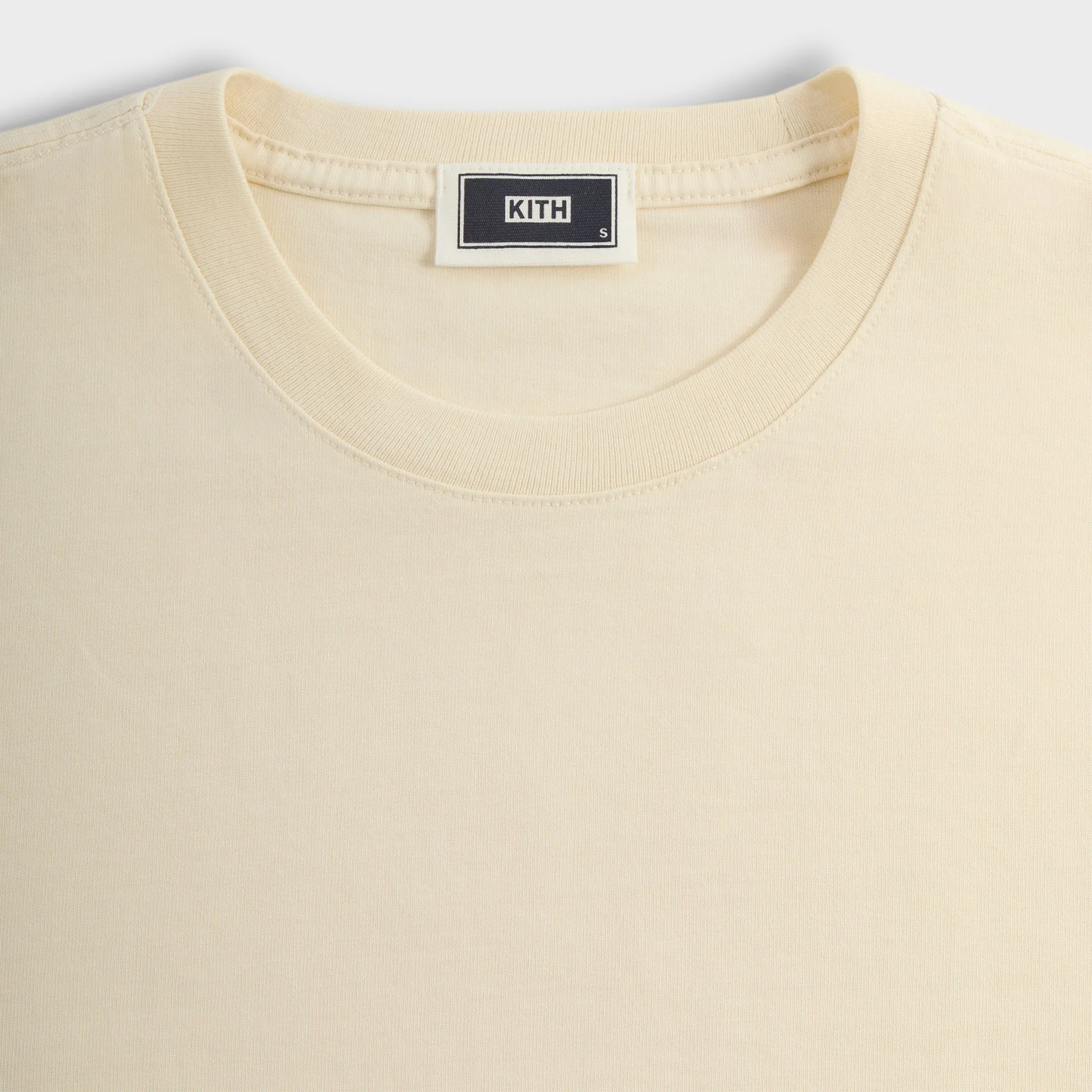 Everyday Fashion Look Ultimate Wear Kith Long Sleeve Vintage Wash Tee - Sandrift