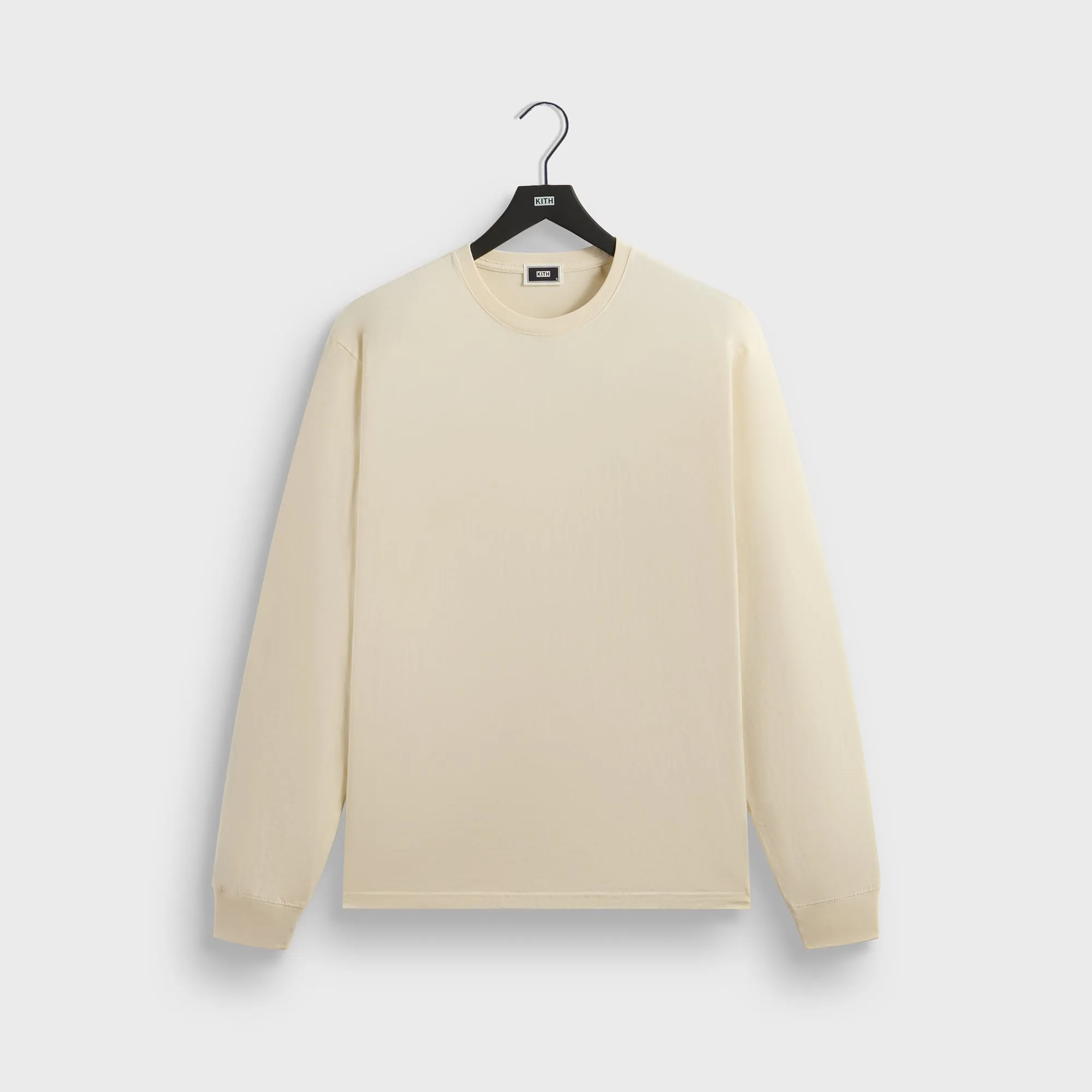 Kith Long Sleeve Vintage Wash Tee - Sandrift Basic Piece Value for Money