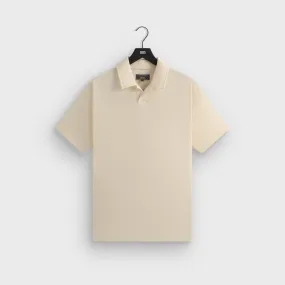 Kith Micro Waffle Drew Polo - Sandrift Casual Elegance Gym To Office