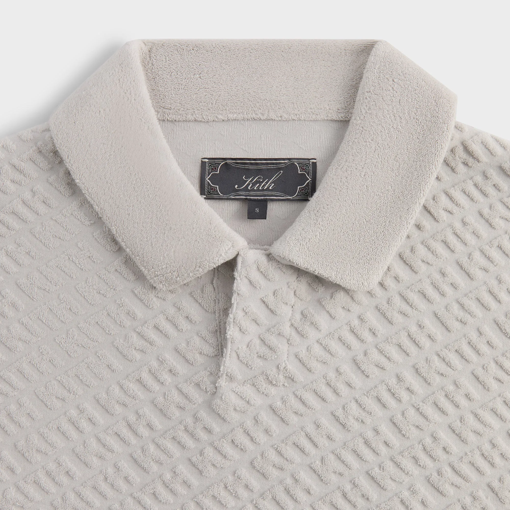 AntiPilling Technology Kith Monogram Terry Leo Polo - Concrete