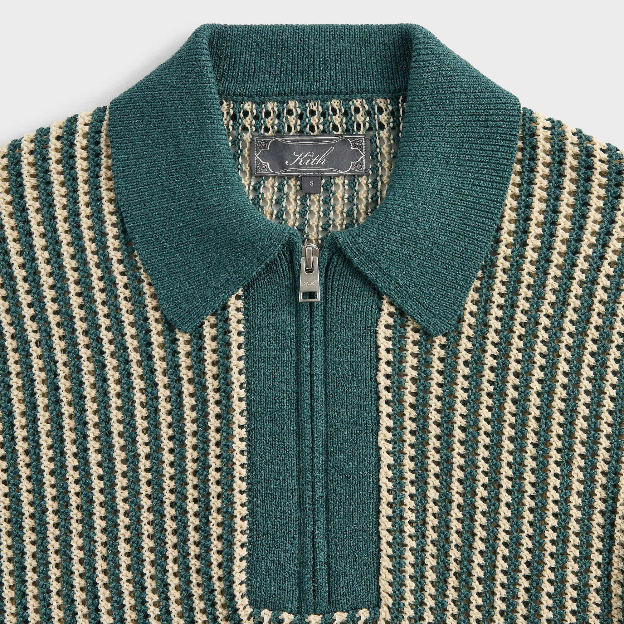 Kith Nash Knit Polo - Sandrift Microfiber Textile