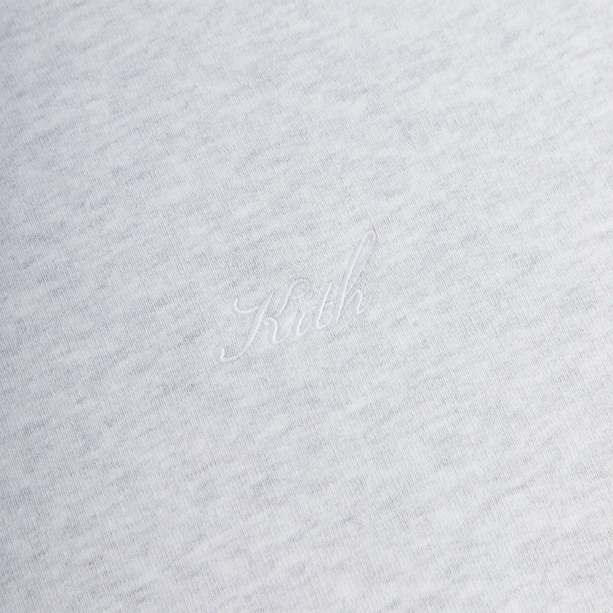 Kith Nelson Crewneck - Light Heather Grey Casual Fit Stylish Knit Look