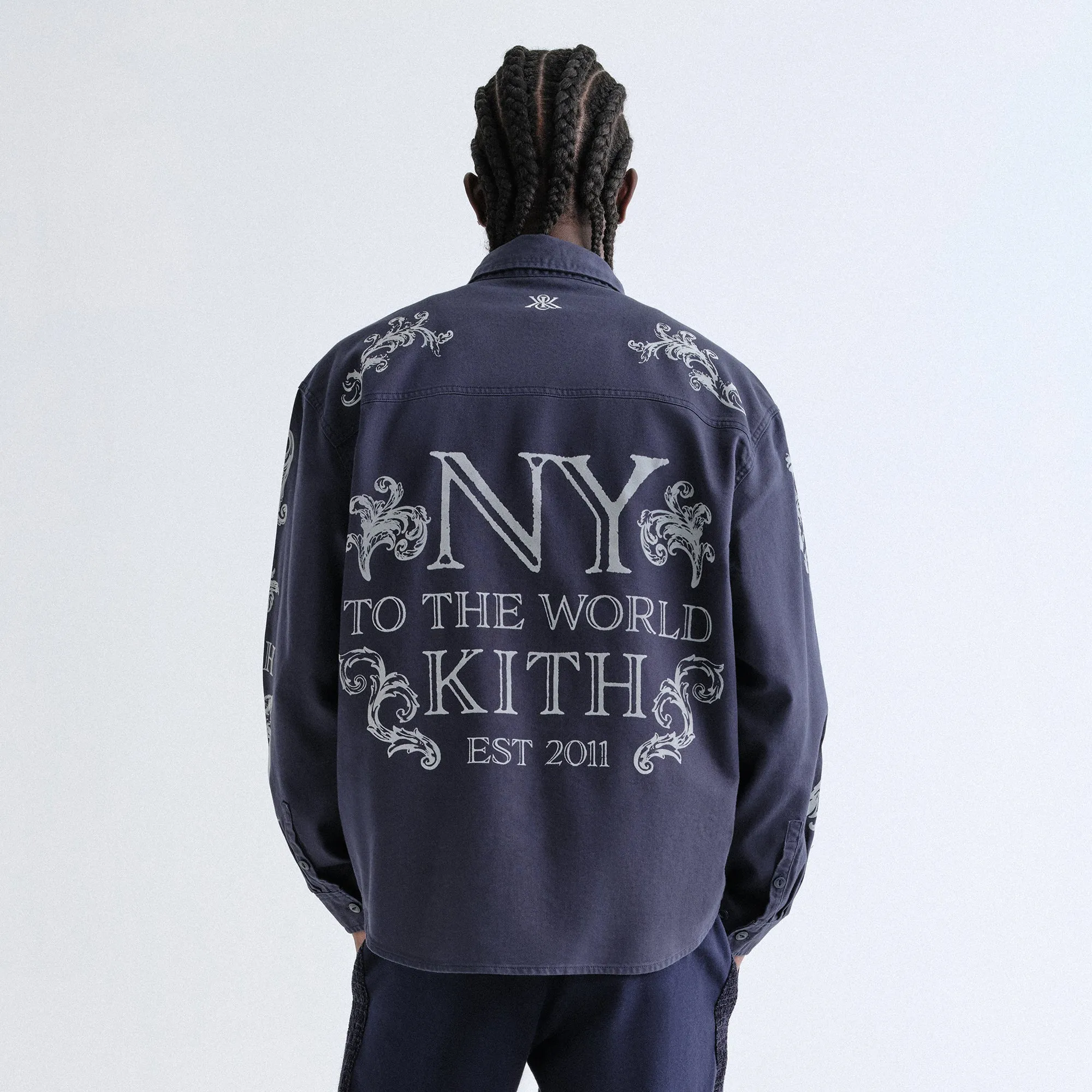 Kith NY Symbols Graphic Apollo Shirt - Nocturnal Classic Collar