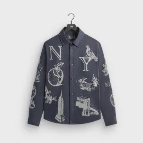 Eco-Friendly Fabric Kith NY Symbols Graphic Apollo Shirt - Nocturnal