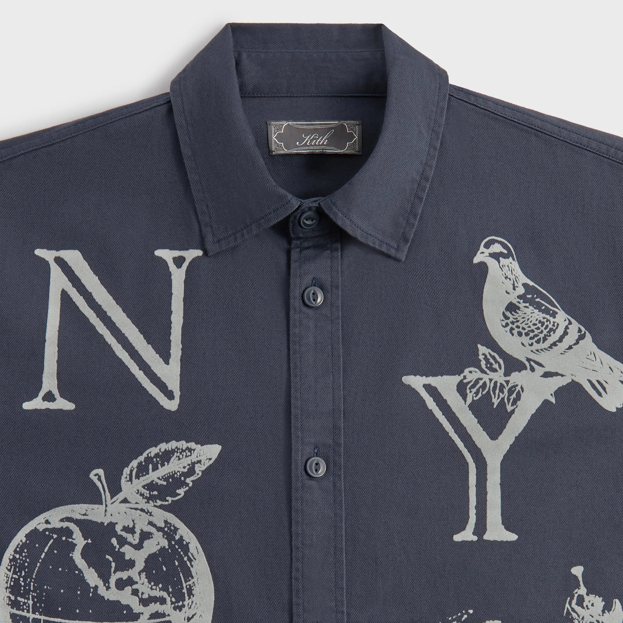 Layered Look Kith NY Symbols Graphic Apollo Shirt - Nocturnal