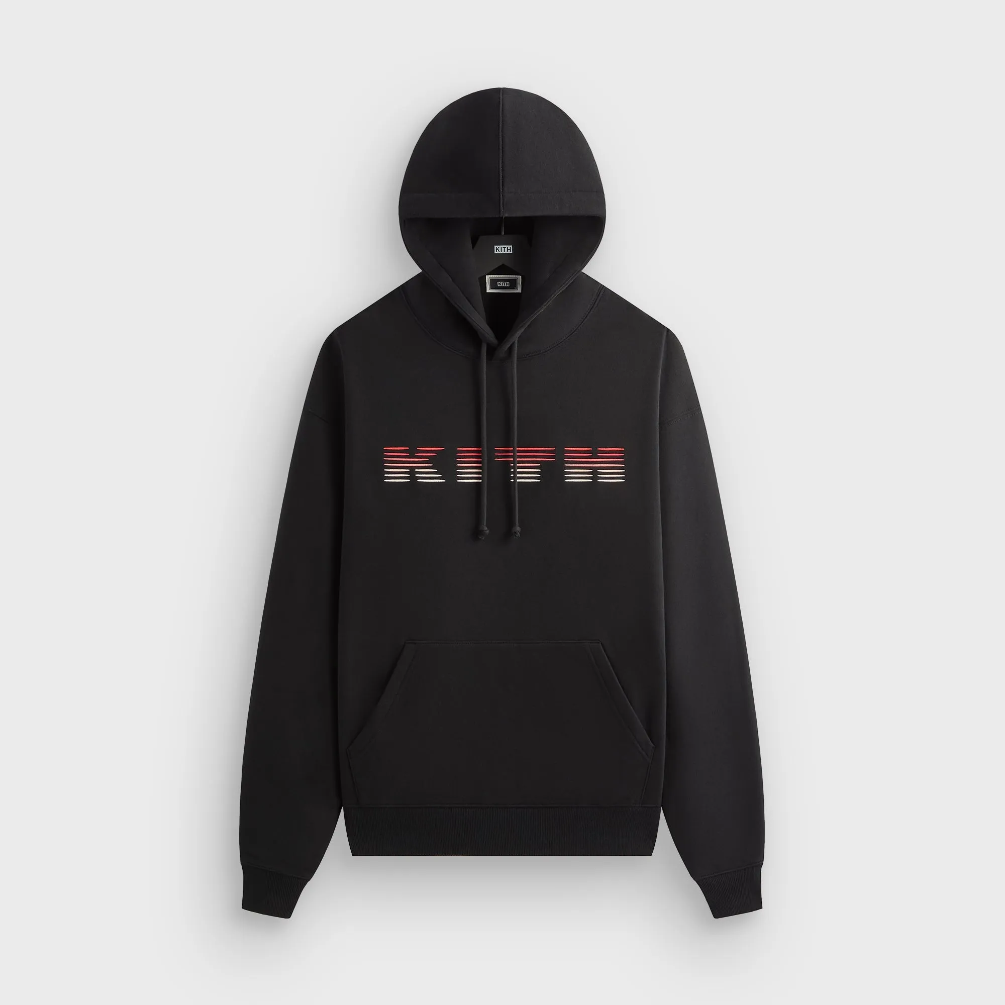 Kith Parallel Lines Williams III Hoodie - Black Beachwear Flatlock Seams