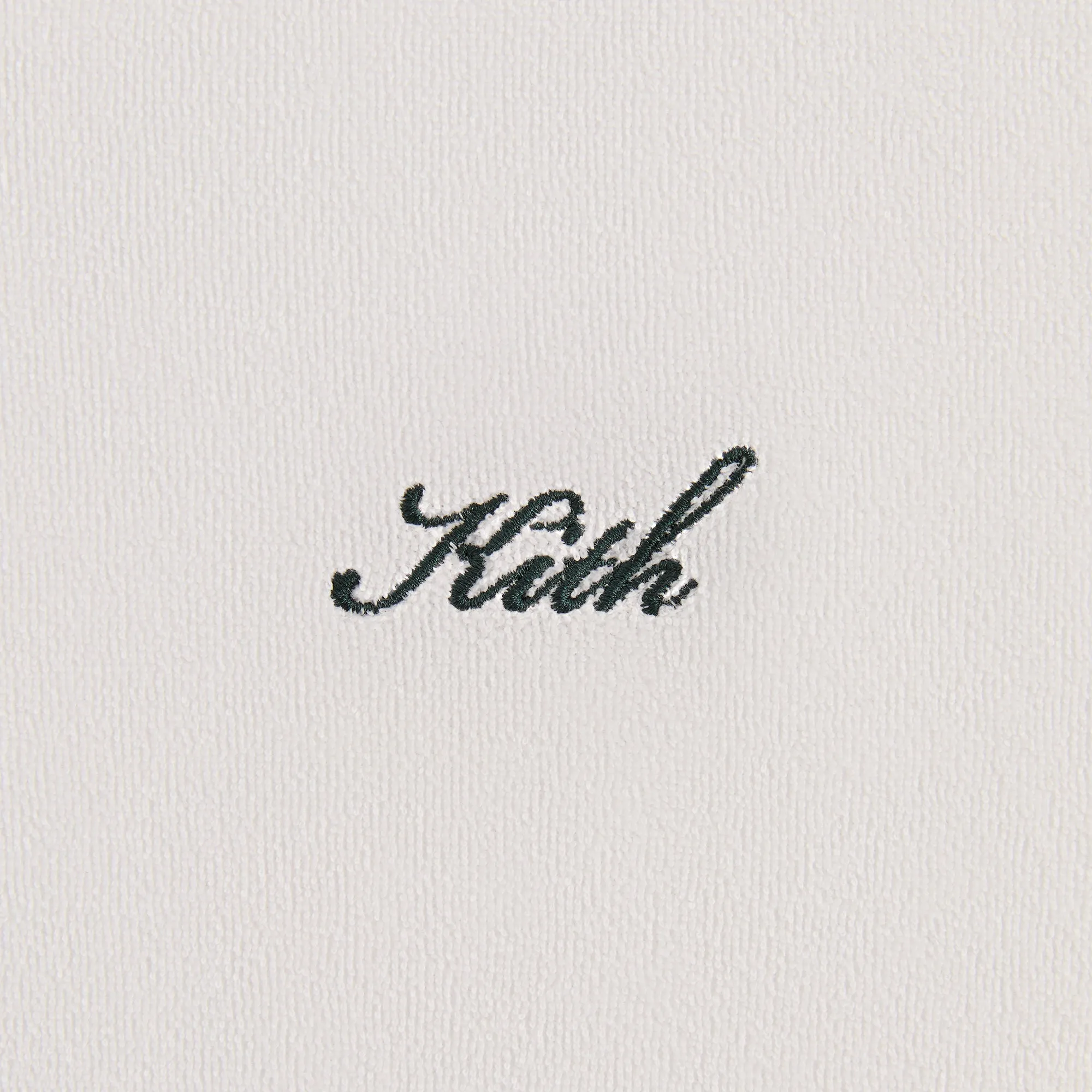 Kith Plush Terry Leo Polo - White Lightweight Material