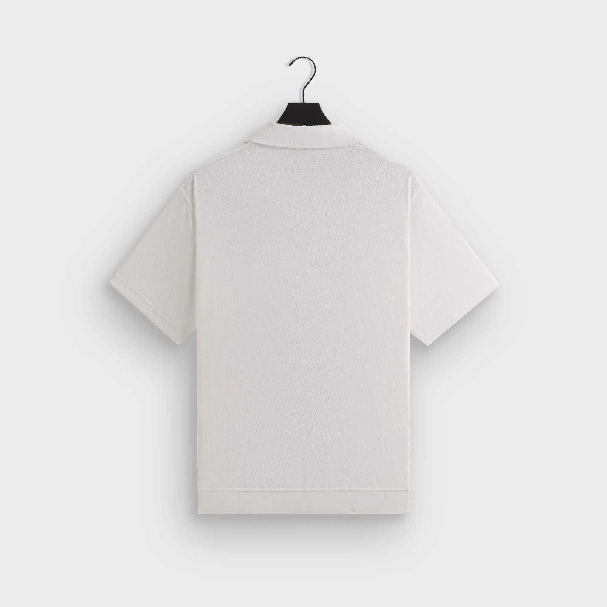 Kith Plush Terry Leo Polo - White Relaxed Comfort Sweat Resistant Lining