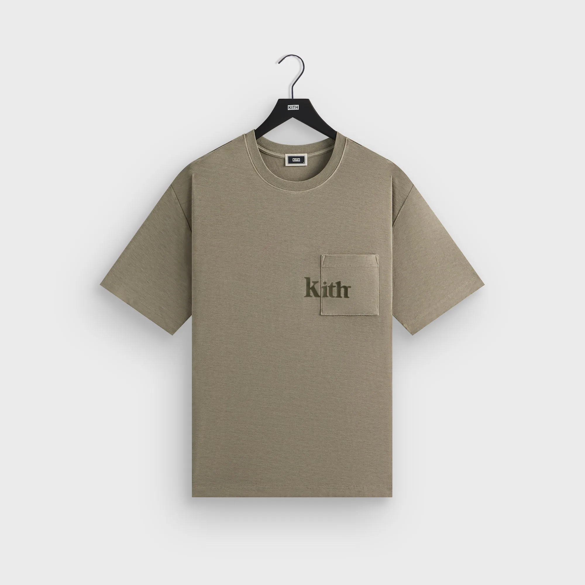Round neck simplicity Chic and Soft Kith Quinn Tee - Haze