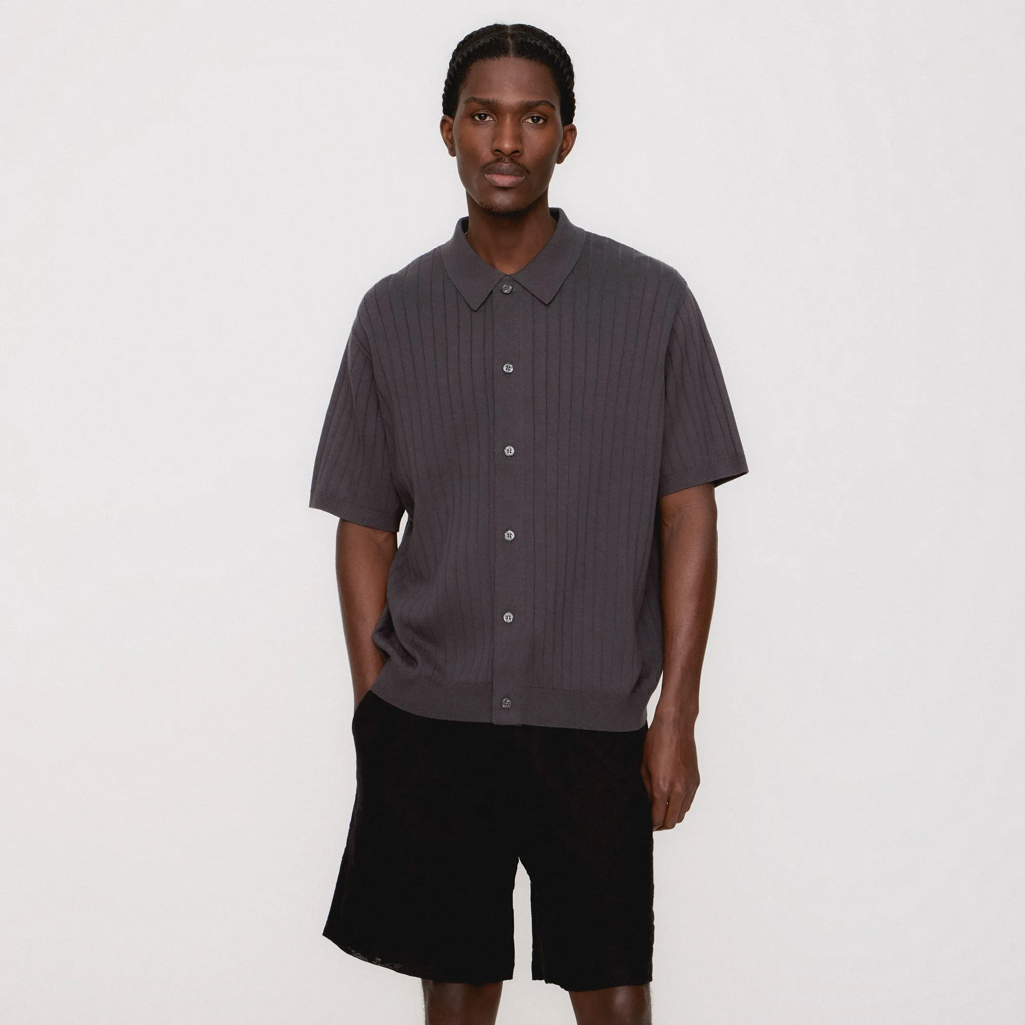 Kith Rhys Knit Stripe Buttondown - Shift Chic Appearance