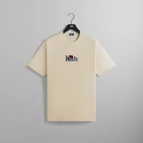 Kith Rose Serif Tee - Sandrift comfortable top Fun and Relaxed