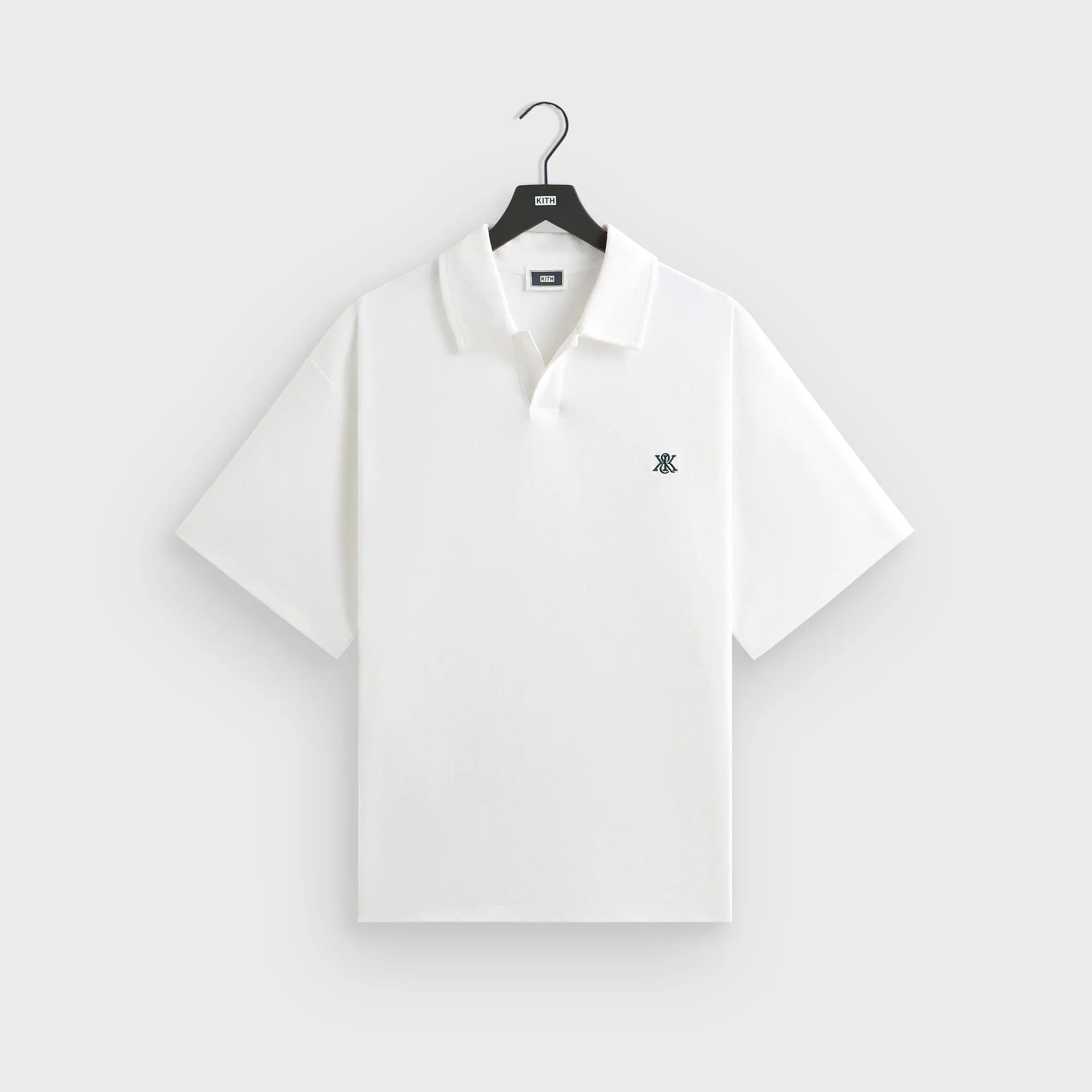Optimal Airflow Texture Kith Short Sleeve Nelson Pullover - White