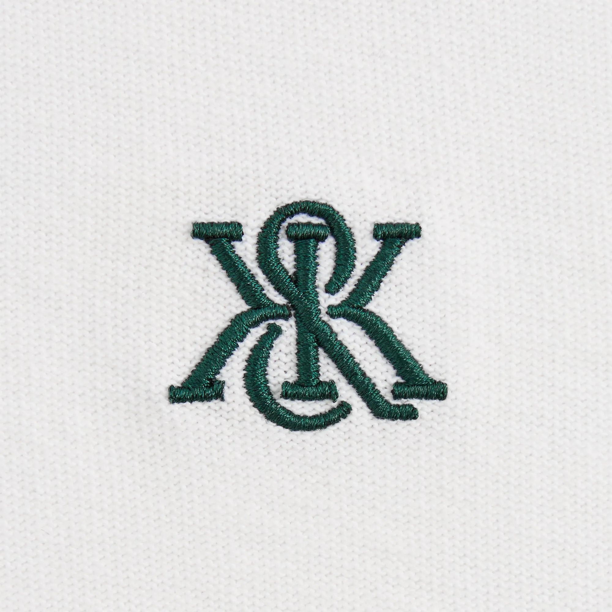 TwoTone Fabric Blend Workout Friendly Kith Short Sleeve Nelson Pullover - White