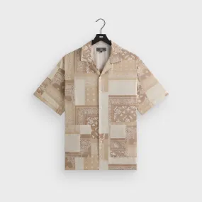 Gender Neutral Lounge Wear Kith Silk Lyocell Bandana Reade Shirt - Canvas