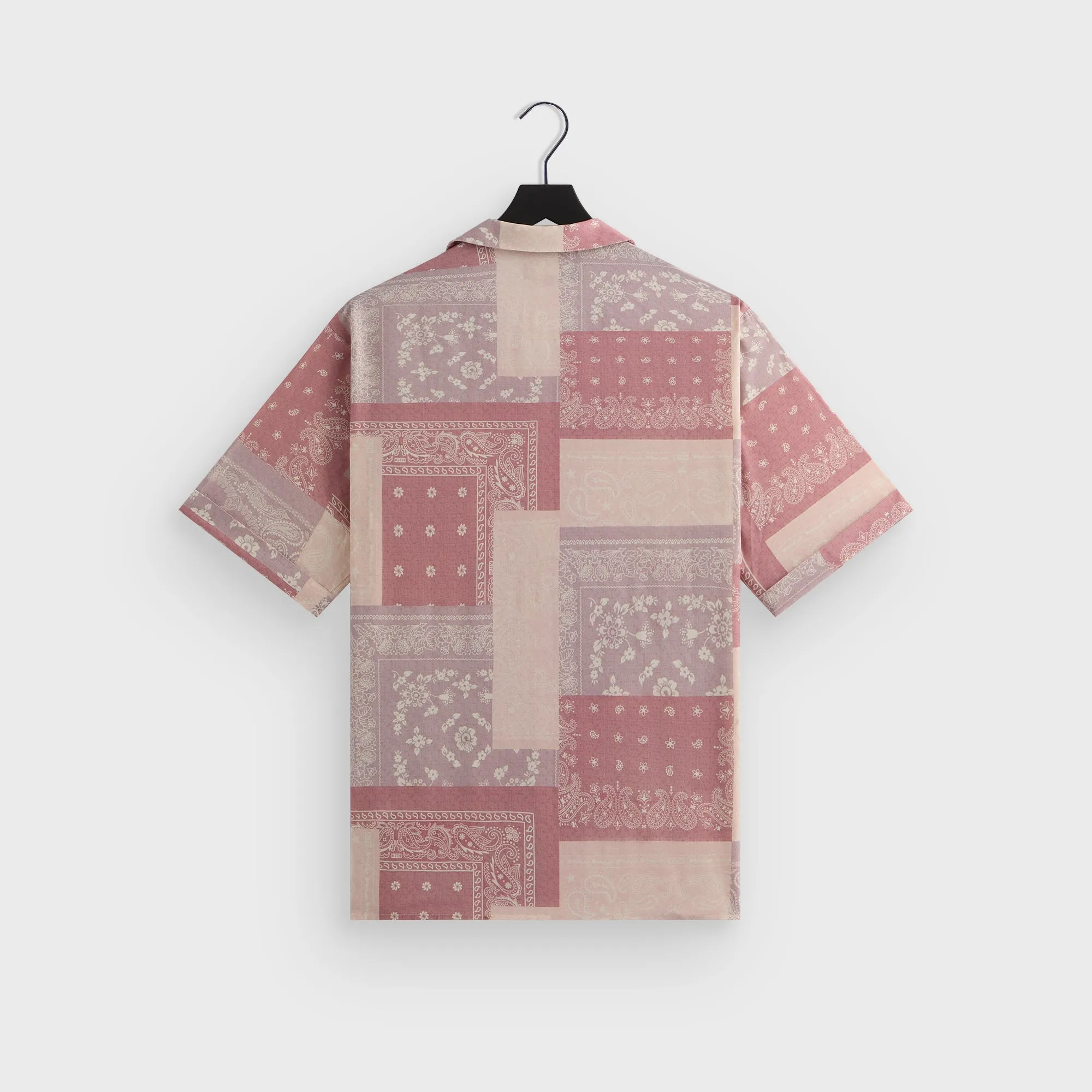 Kith Silk Lyocell Bandana Reade Shirt - Pink Opal Sustainable Choice