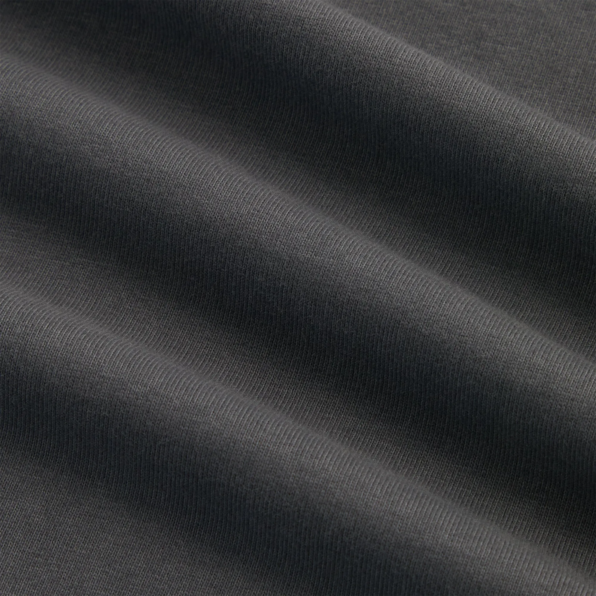 Circular Knit Construction Kith Sueded Jersey Bishop Tee - Hematite