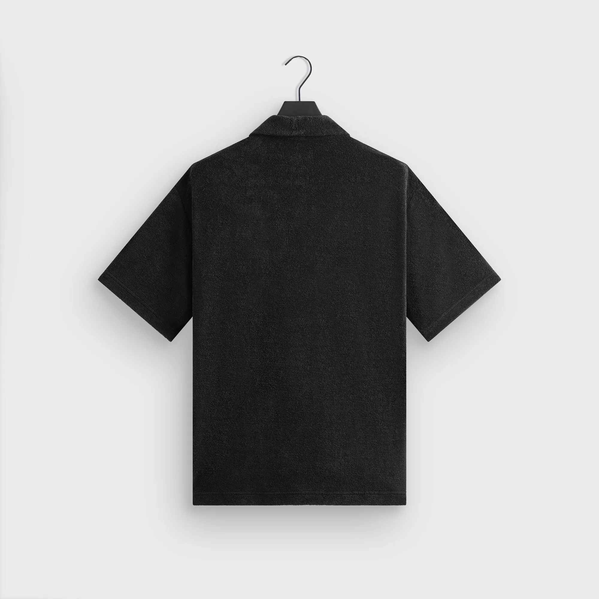 Contemporary Look Fitted Silhouette Kith Terry Thompson Crossover Shirt - Black