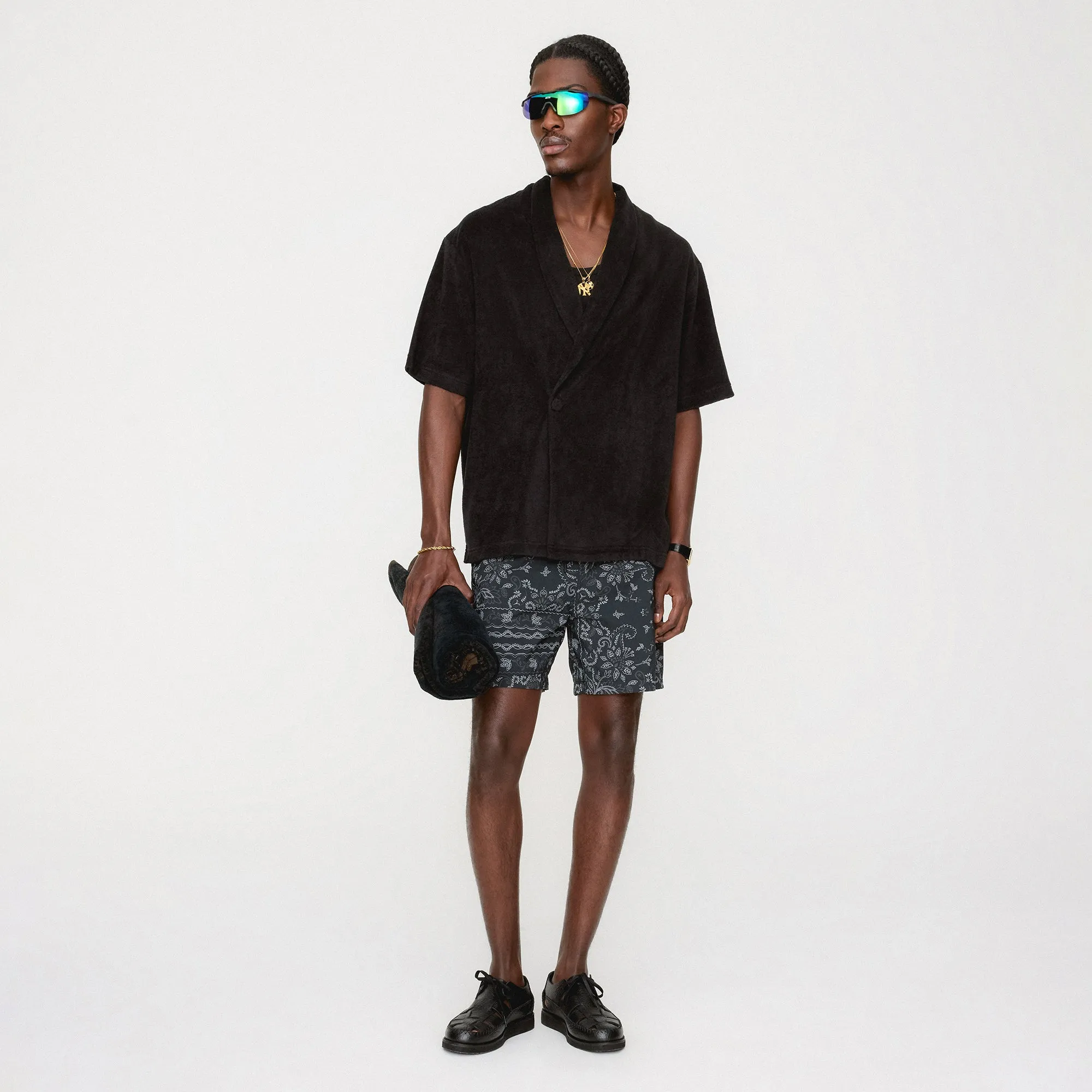 Kith Terry Thompson Crossover Shirt - Black Checkered Print
