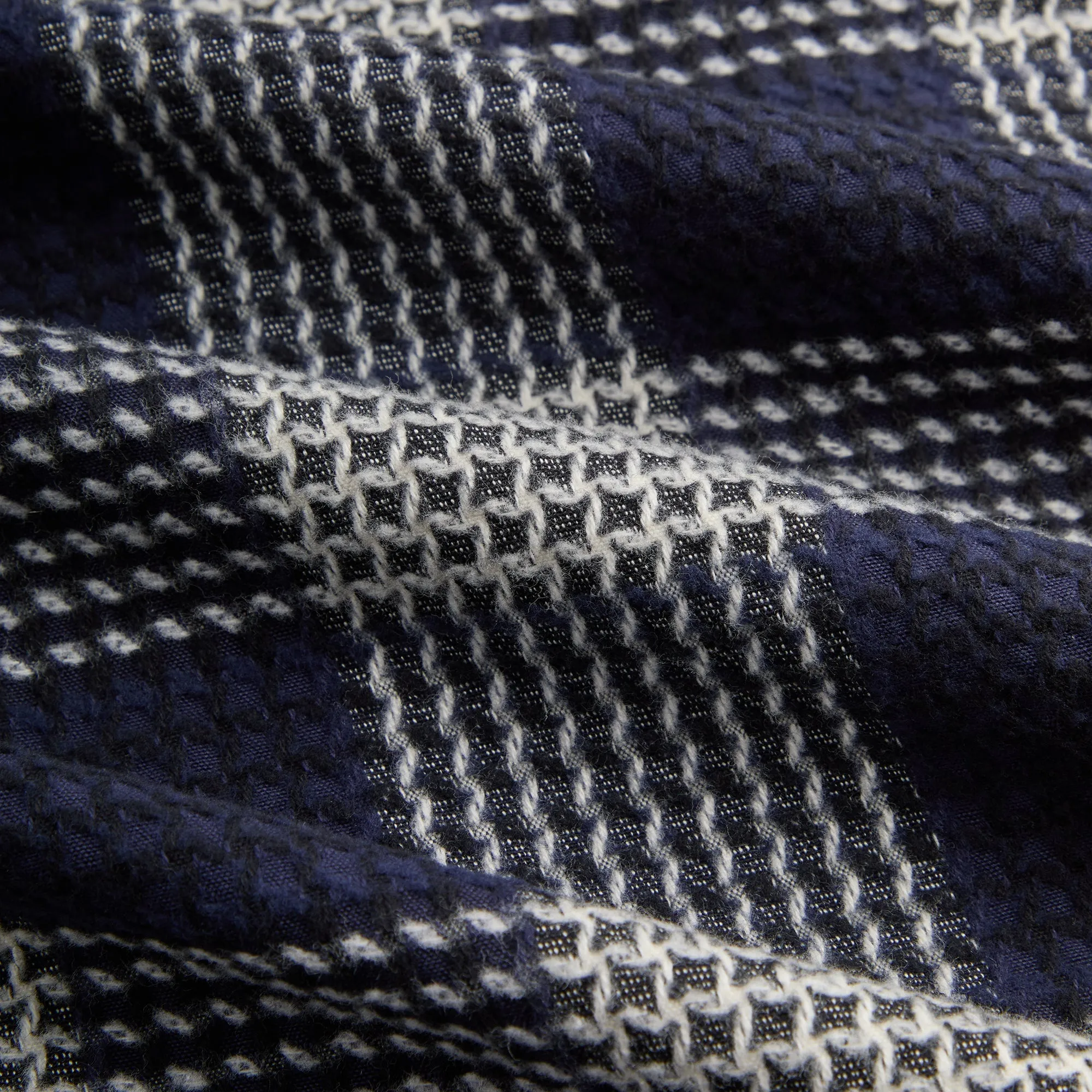 Party Ready Kith Textured Plaid Deon Shirt - Nocturnal