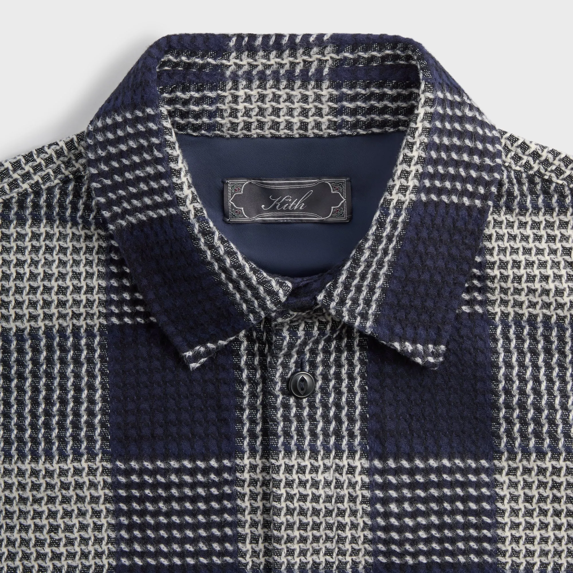 Kith Textured Plaid Deon Shirt - Nocturnal garden party Contemporary Fashion