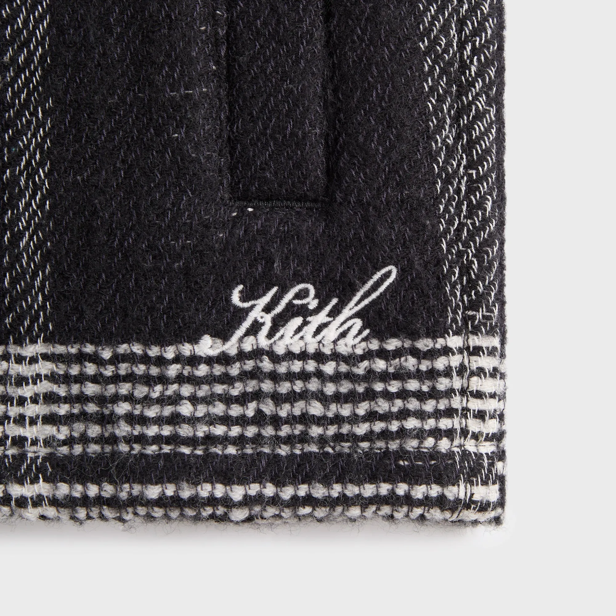 Kith Textured Plaid Isaiah Buttondown - Black Streetwear Subtle design