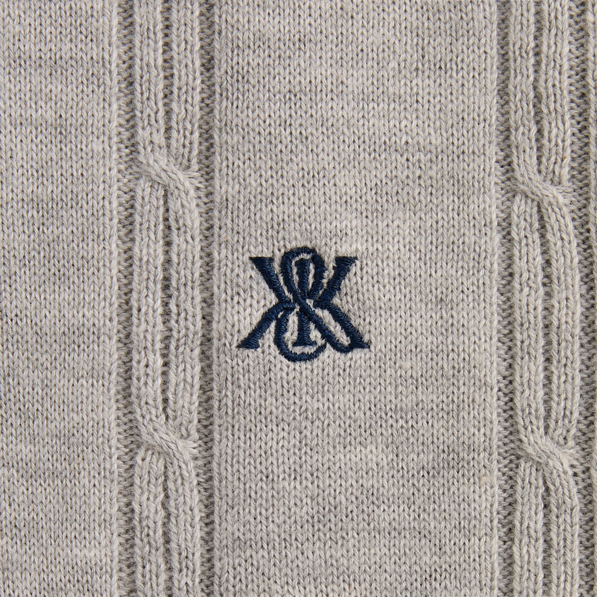 Kith Tilden Polo - Light Heather Grey warm weather golf club