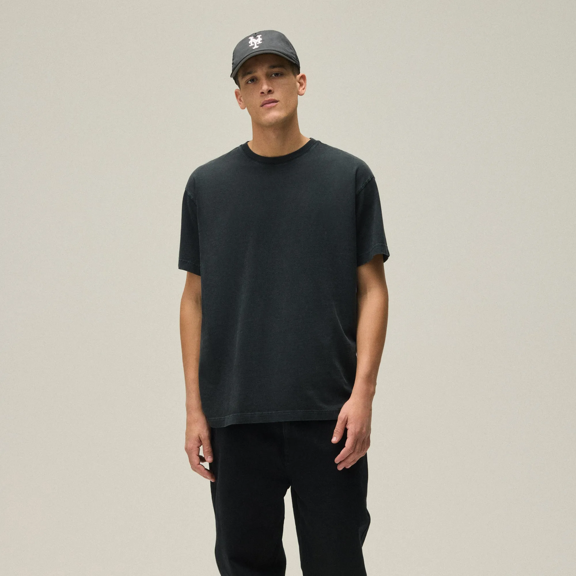 Multi Panel Structure Stain Resistant Kith Vintage Tee - Black