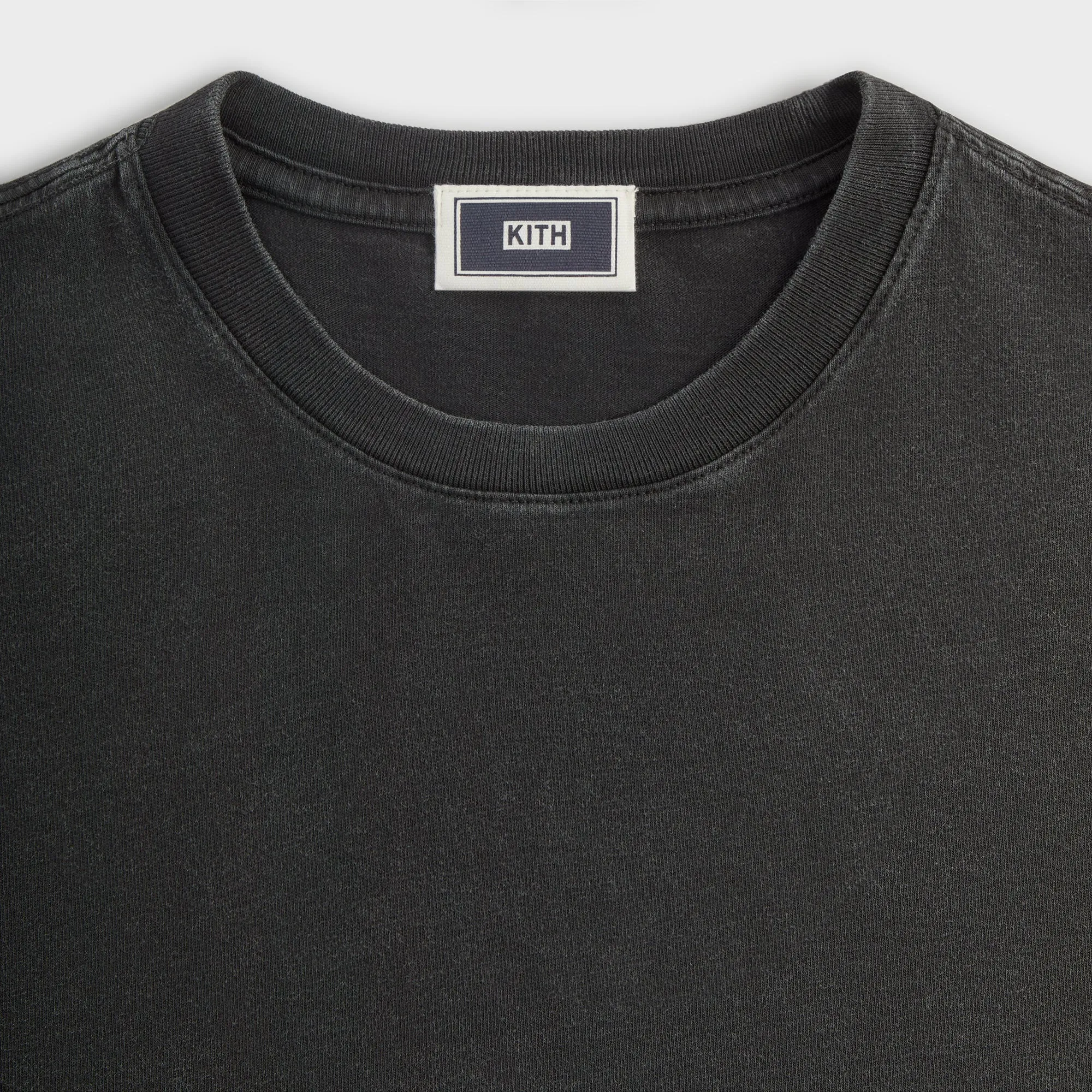Modern Comfort Style Reinforced Shoulder Kith Vintage Tee - Black