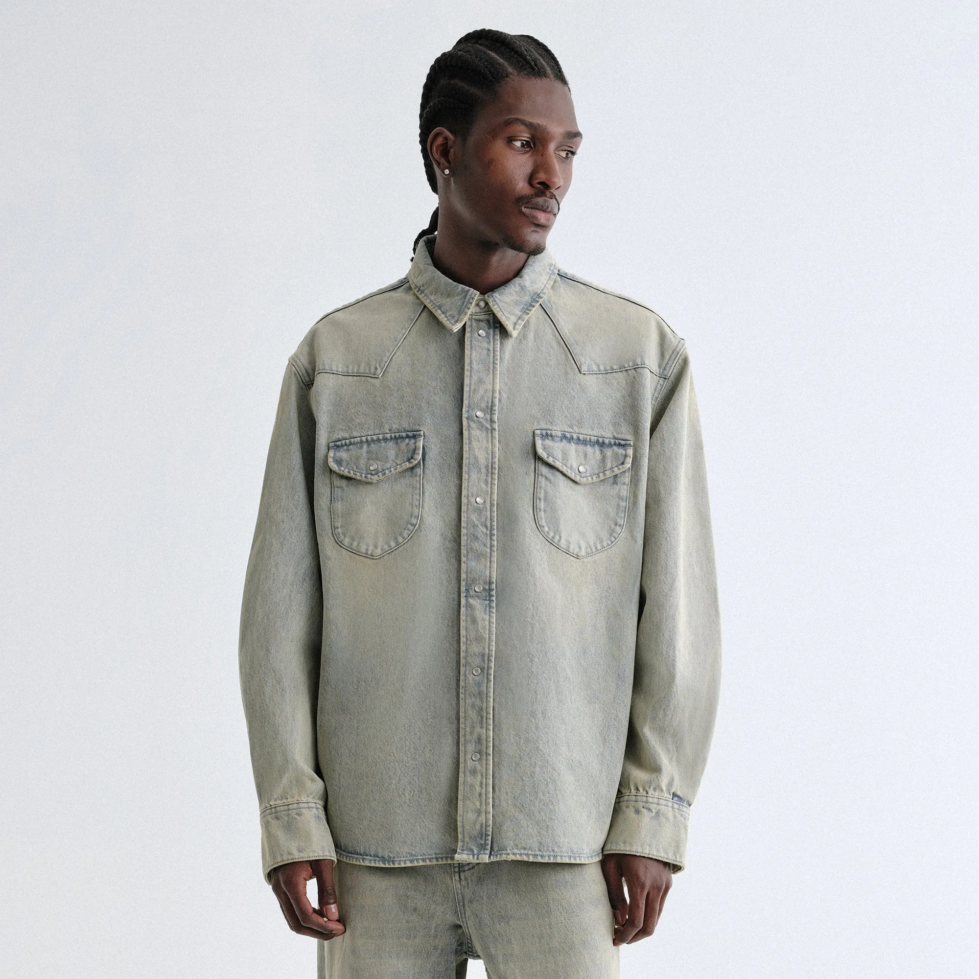Kith Webster Denim Shirt - Keaton Wash Backpacking Trip