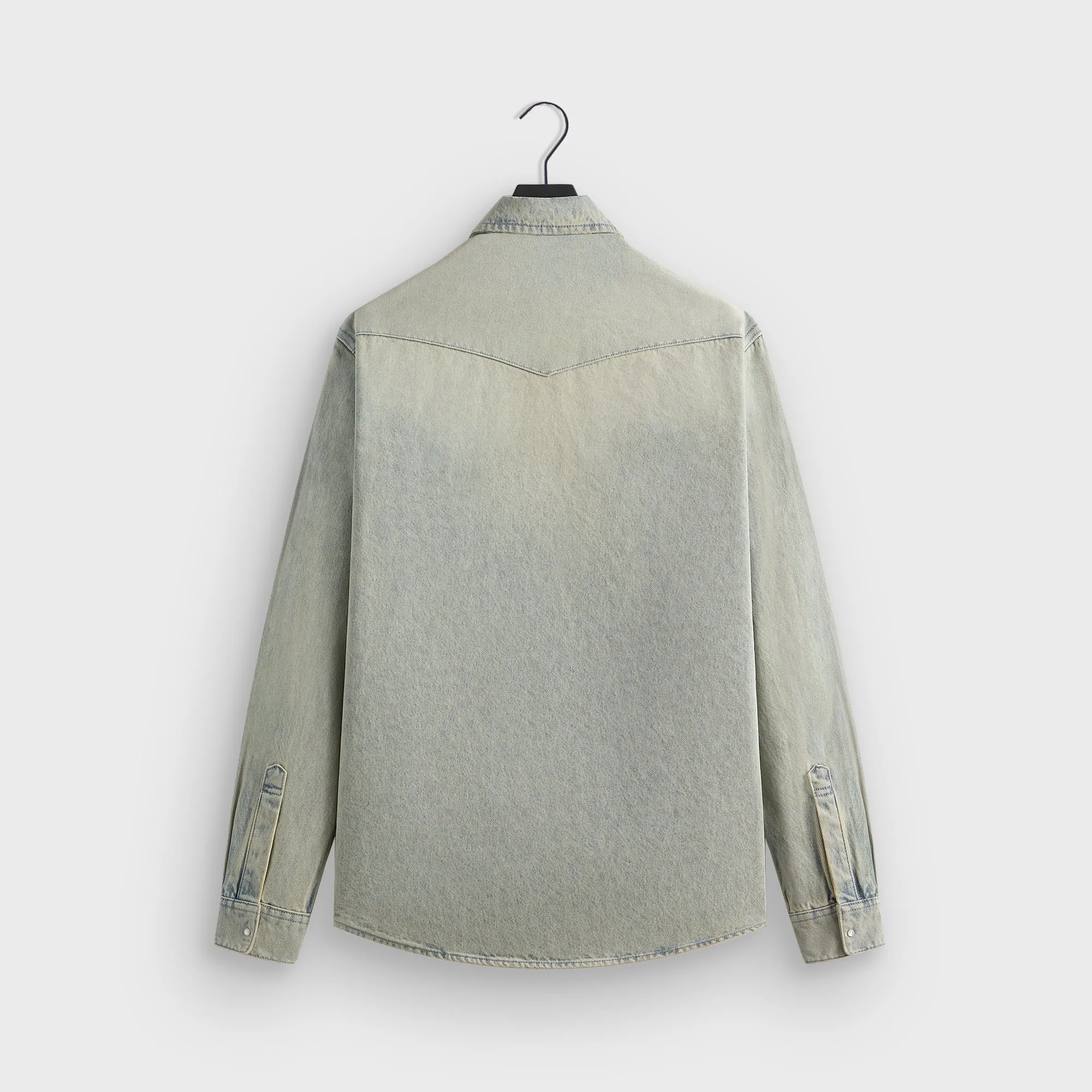 Kith Webster Denim Shirt - Keaton Wash Festive Look