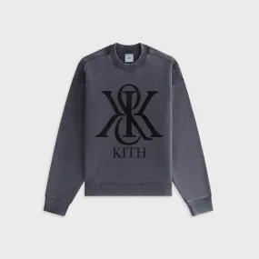 Kith Women Asher III Crest Crewneck - Black Weekend Ready