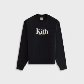 Kith Women Asher New York Crewneck - Black Layer Chic