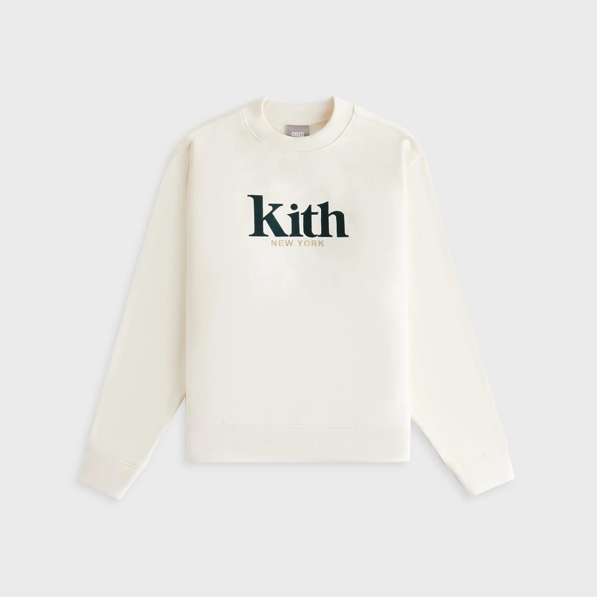Athletic Cut Vintage Style Kith Women Asher New York Crewneck - Sandrift