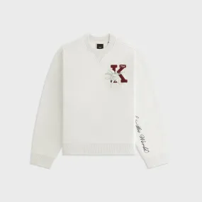 Kith Women Ashwin NY to the World Crewneck - Light Heather Grey Street Essential