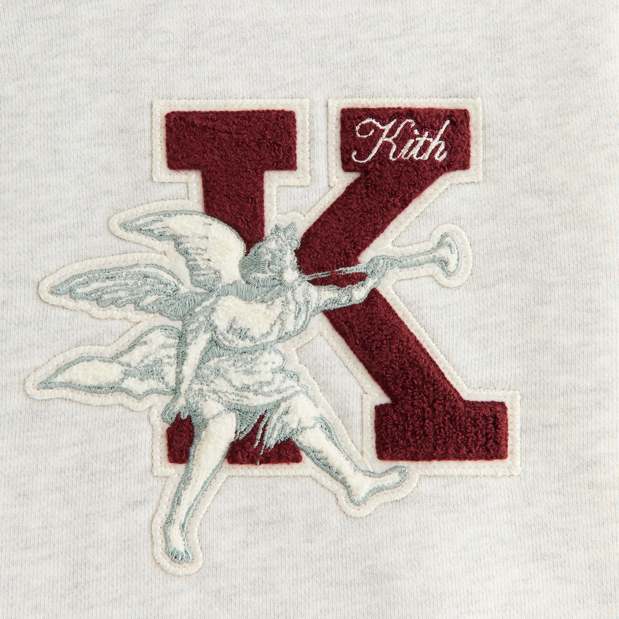 Kith Women Ashwin NY to the World Crewneck - Light Heather Grey Essential Chic Core Comfort
