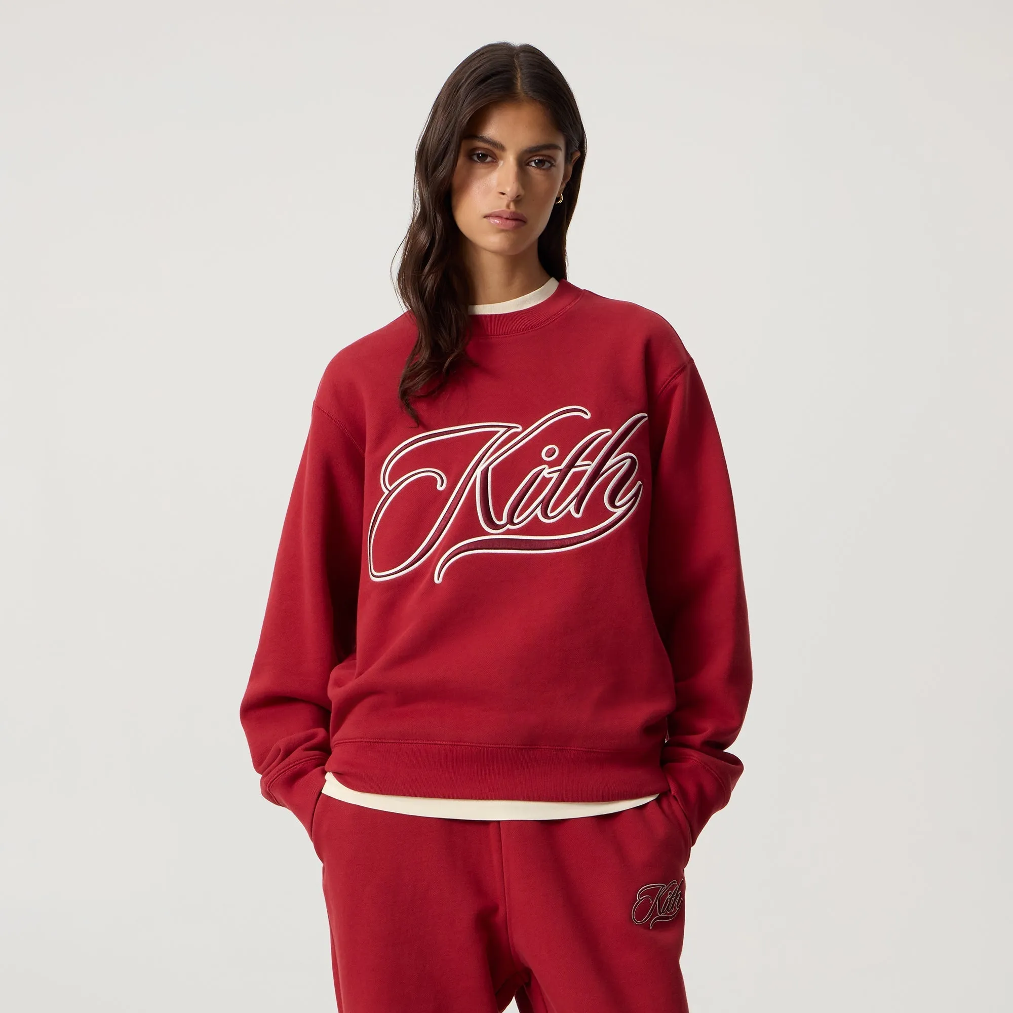 Fresh Chic Kith Women Ashwin Varsity Crewneck - Allure